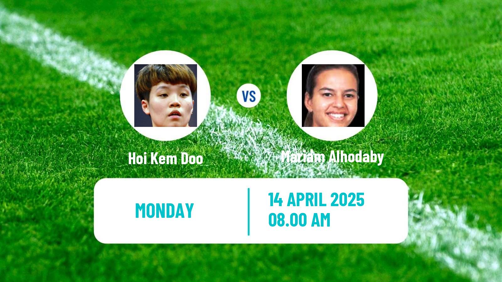 Table tennis World Cup Women Hoi Kem Doo - Mariam Alhodaby
