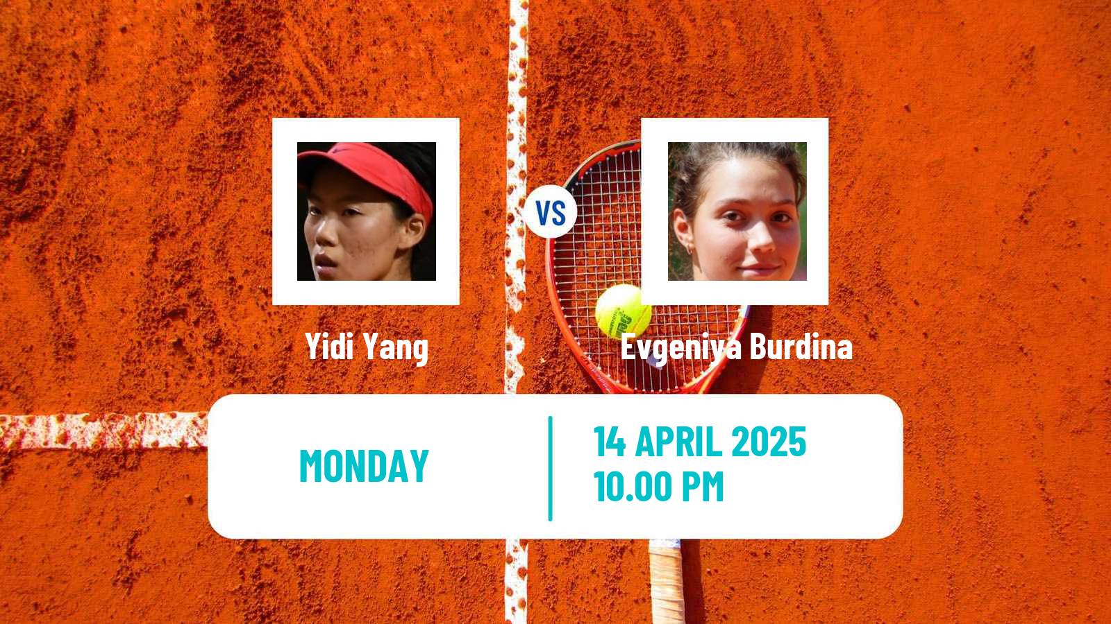 Tennis ITF W15 Wuning 2 Women Yidi Yang - Evgeniya Burdina