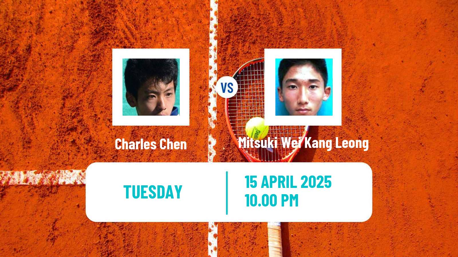 Tennis ITF M15 Luan 2 Men Charles Chen - Mitsuki Wei Kang Leong