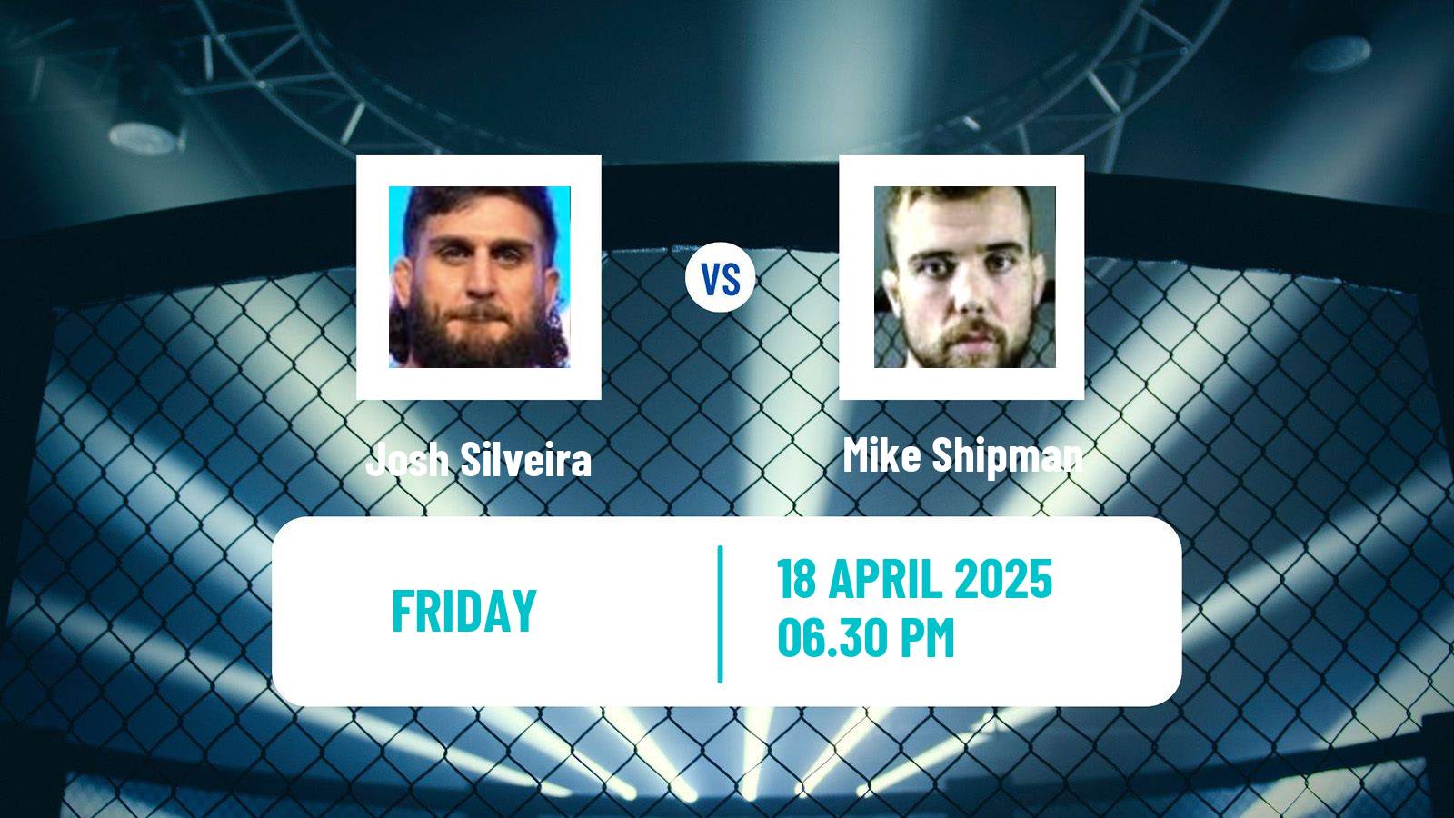 MMA Middleweight Pfl Tournament Men Josh Silveira - Mike Shipman