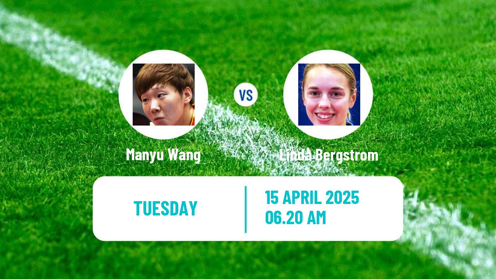 Table tennis World Cup Women Manyu Wang - Linda Bergstrom