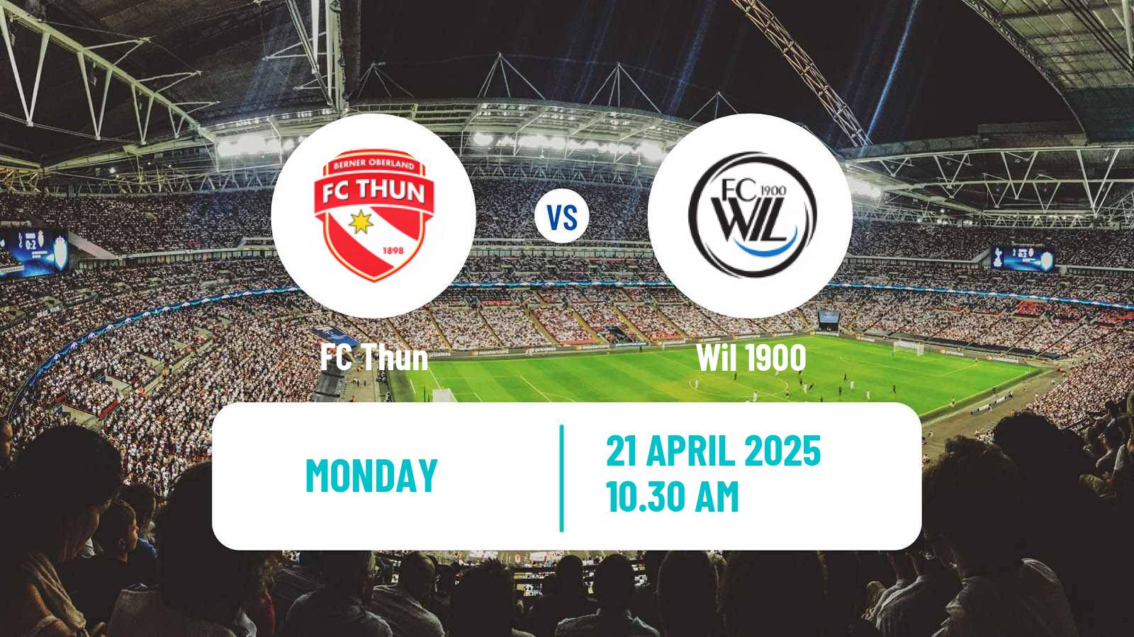 Soccer Swiss Challenge League Thun - Wil 1900