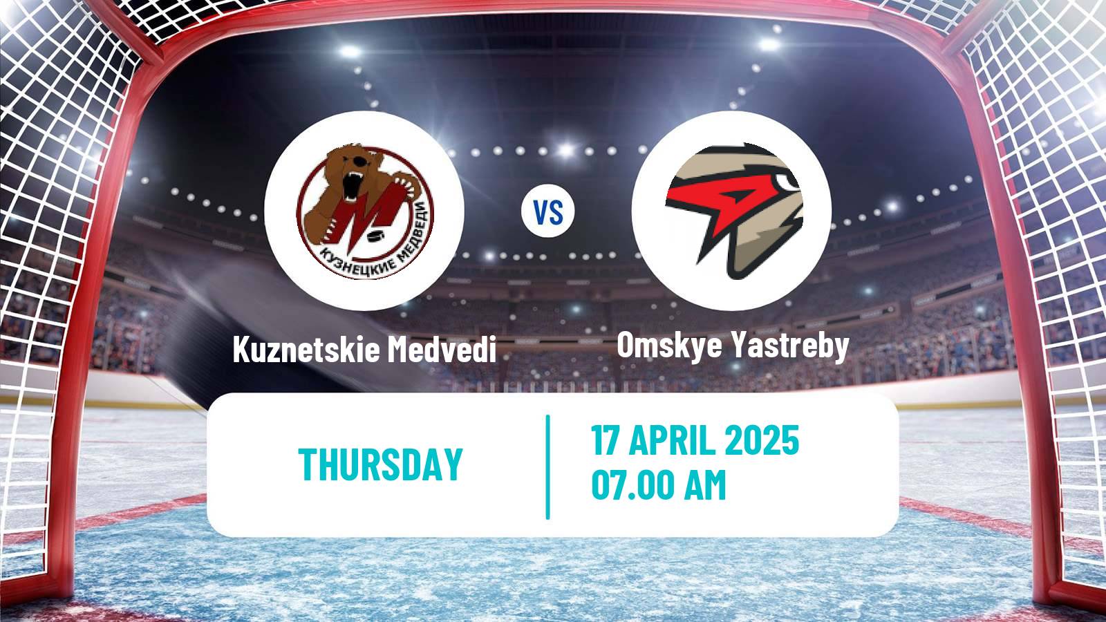 Hockey MHL Kuznetskie Medvedi - Omskye Yastreby
