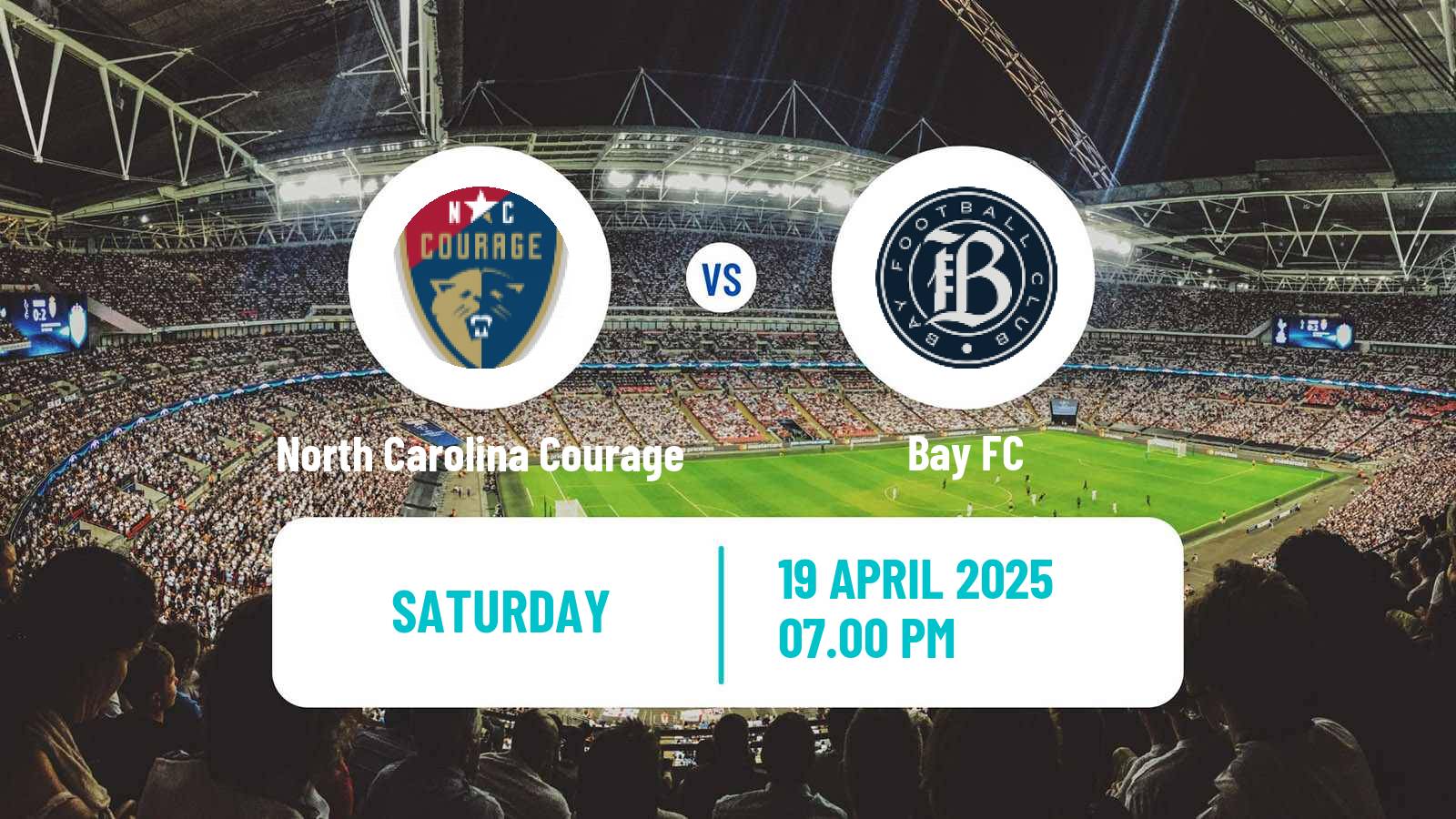 Football NWSL North Carolina Courage - Bay FC