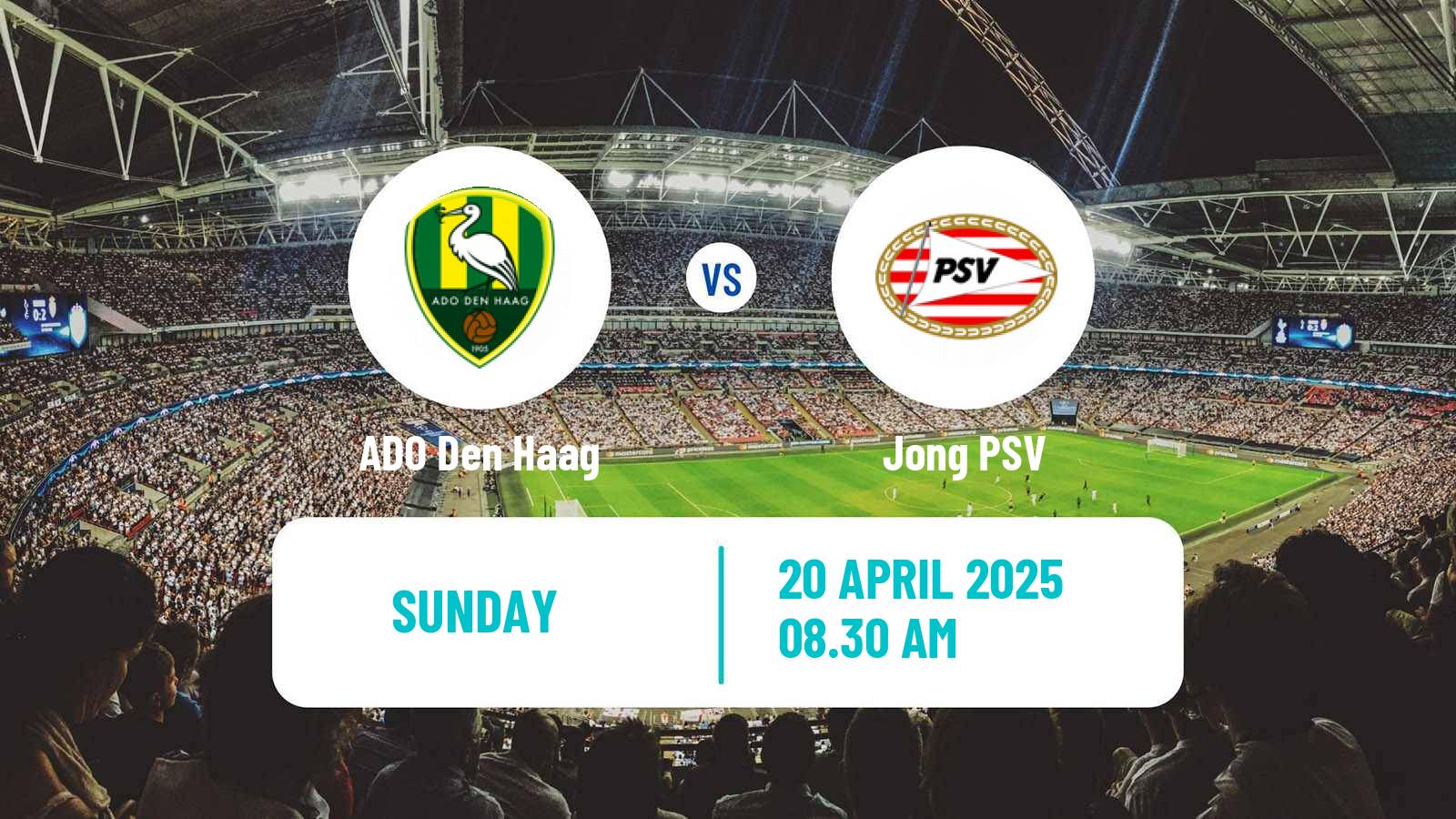 Soccer Dutch Eerste Divisie ADO Den Haag - Jong PSV