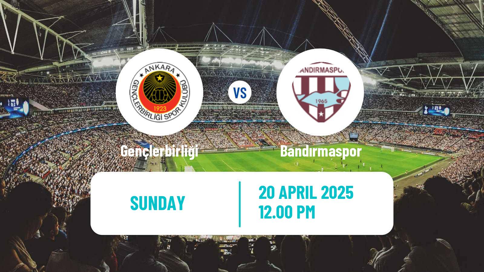 Soccer Turkish First League Gençlerbirliği - Bandırmaspor