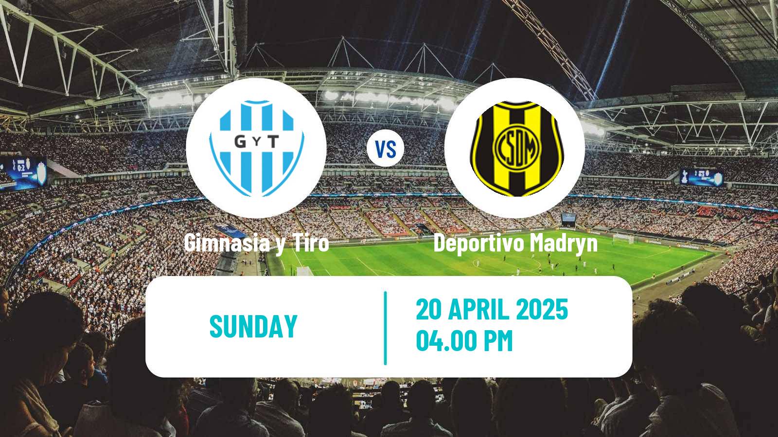 Soccer Argentinian Primera Nacional Gimnasia y Tiro - Deportivo Madryn
