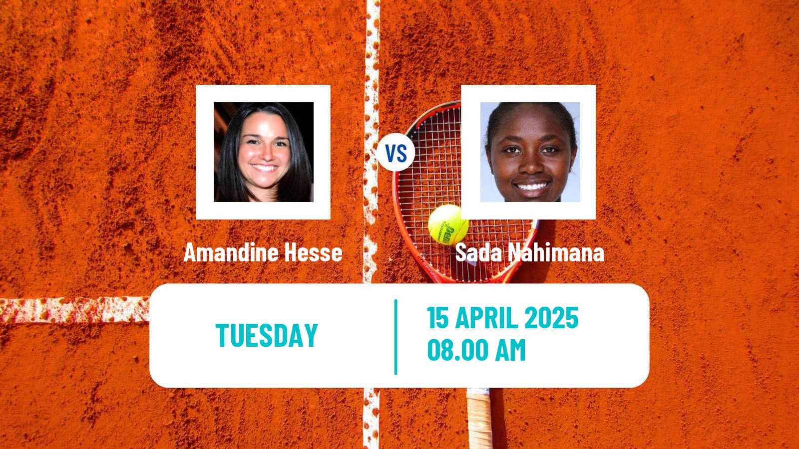 Tennis ITF W75 Calvi Women 2025 Amandine Hesse - Sada Nahimana