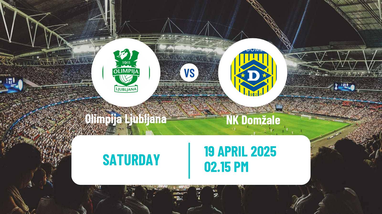 Soccer Slovenian PrvaLiga Olimpija Ljubljana - Domžale