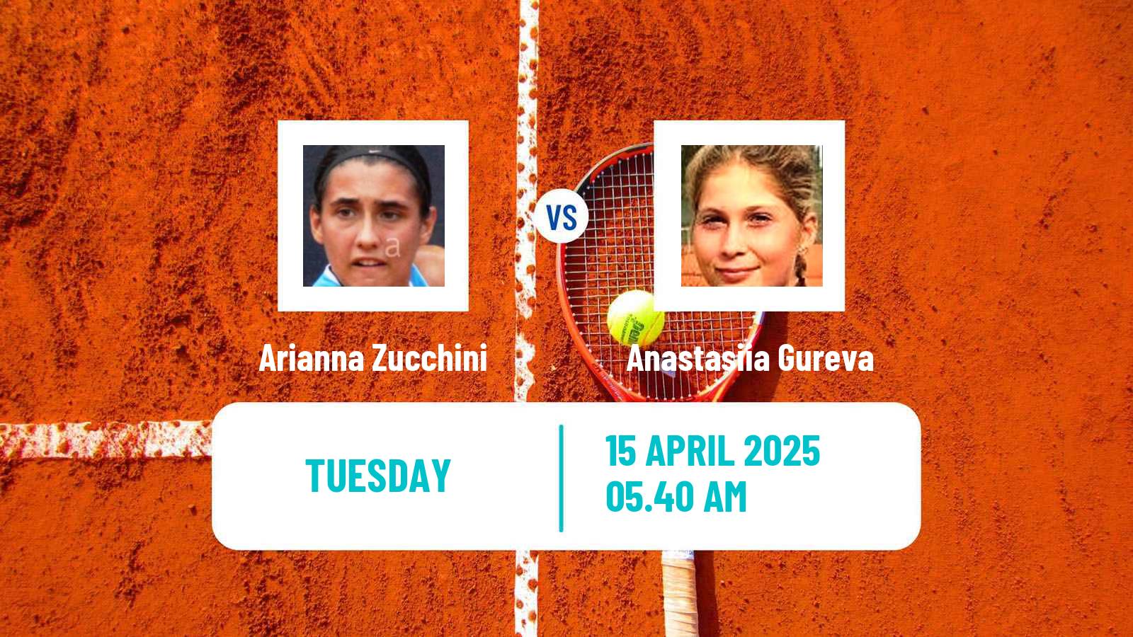 Tennis ITF W15 Monastir 15 Women 2025 Arianna Zucchini - Anastasiia Gureva