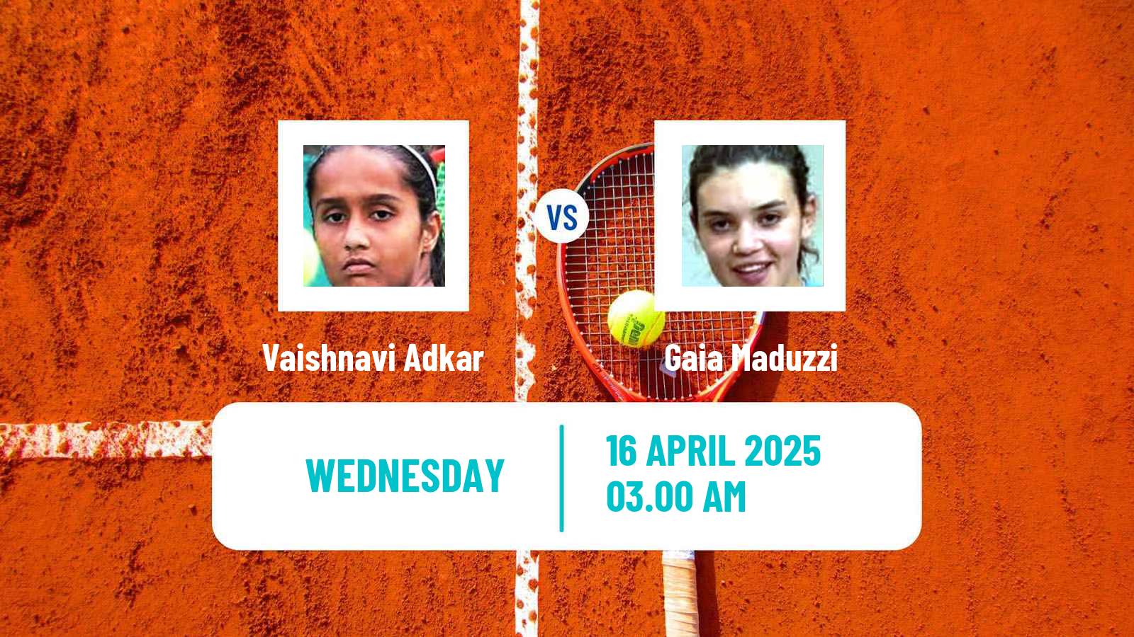 Tennis ITF W15 Antalya 11 Women Vaishnavi Adkar - Gaia Maduzzi