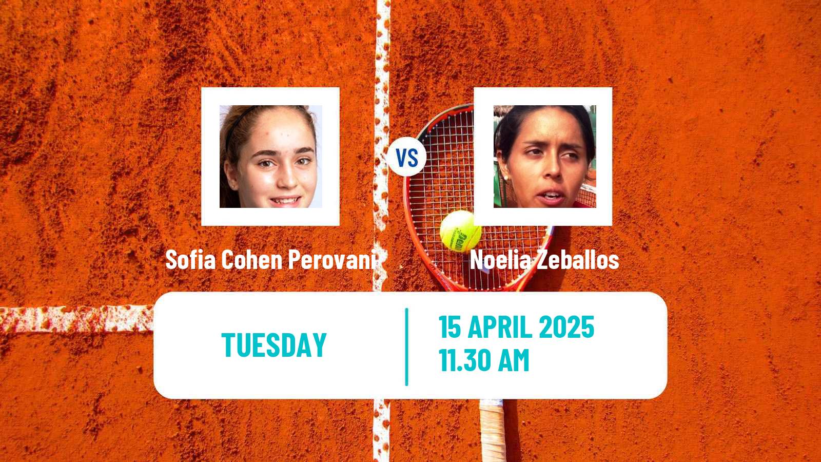 Tennis ITF W35 Leme Women 2025 Sofia Cohen Perovani - Noelia Zeballos