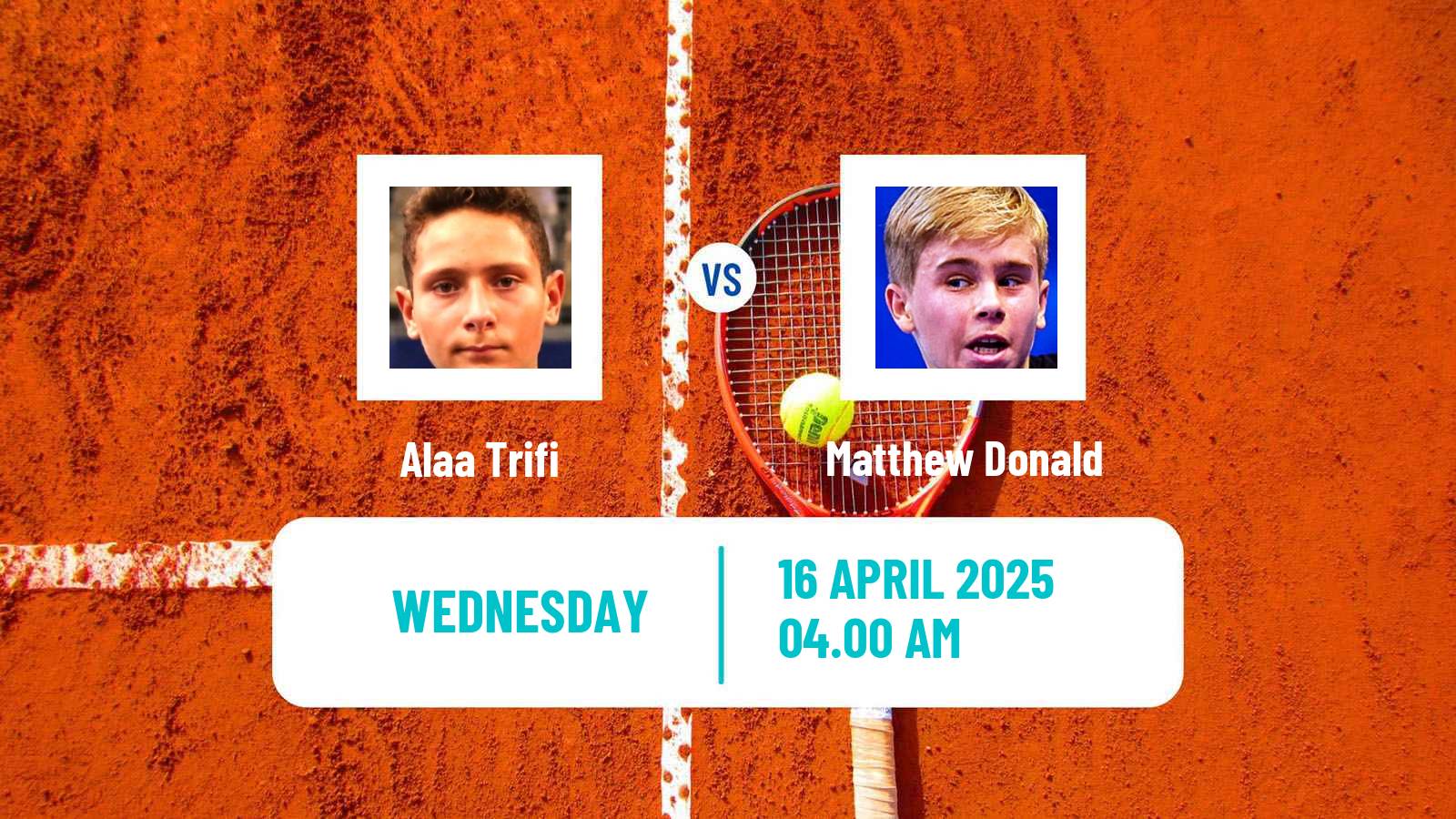 Tennis ITF M15 Monastir 15 Men Alaa Trifi - Matthew Donald