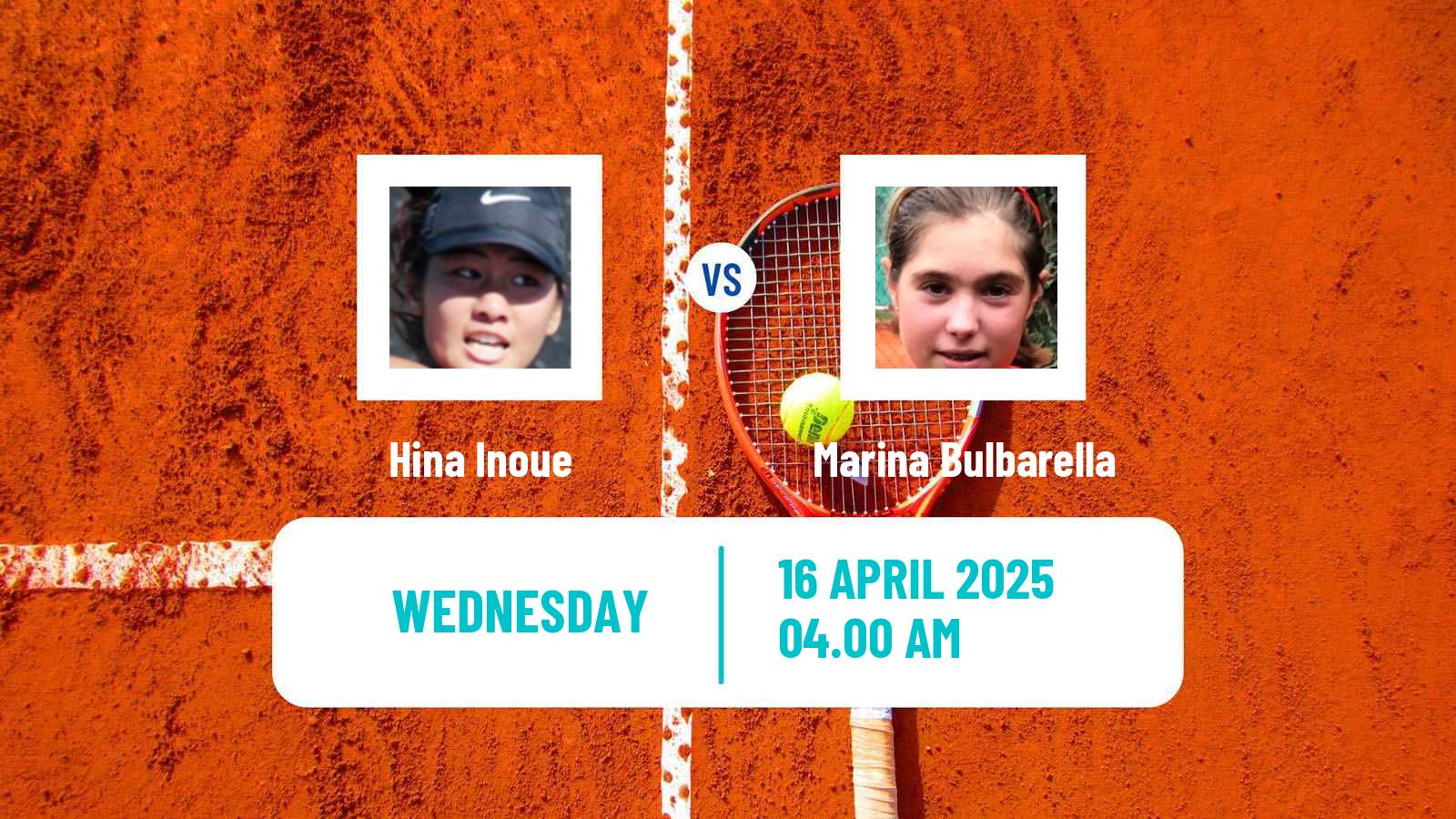 Tennis ITF W15 Monastir 15 Women Hina Inoue - Marina Bulbarella