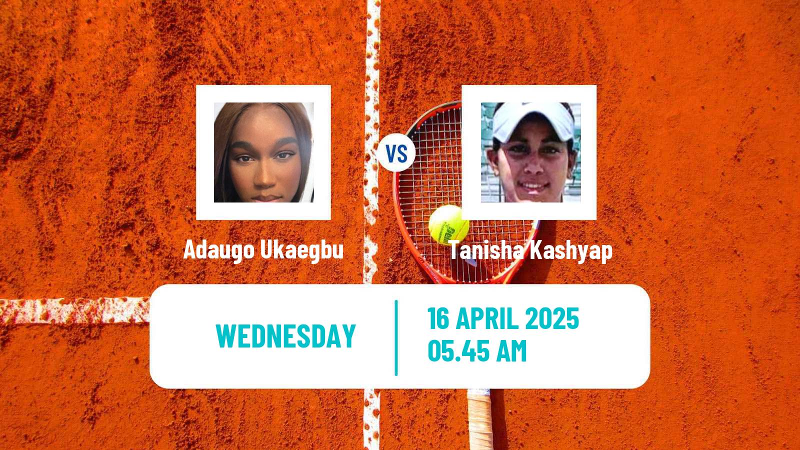 Tennis ITF W15 Monastir 15 Women Adaugo Ukaegbu - Tanisha Kashyap