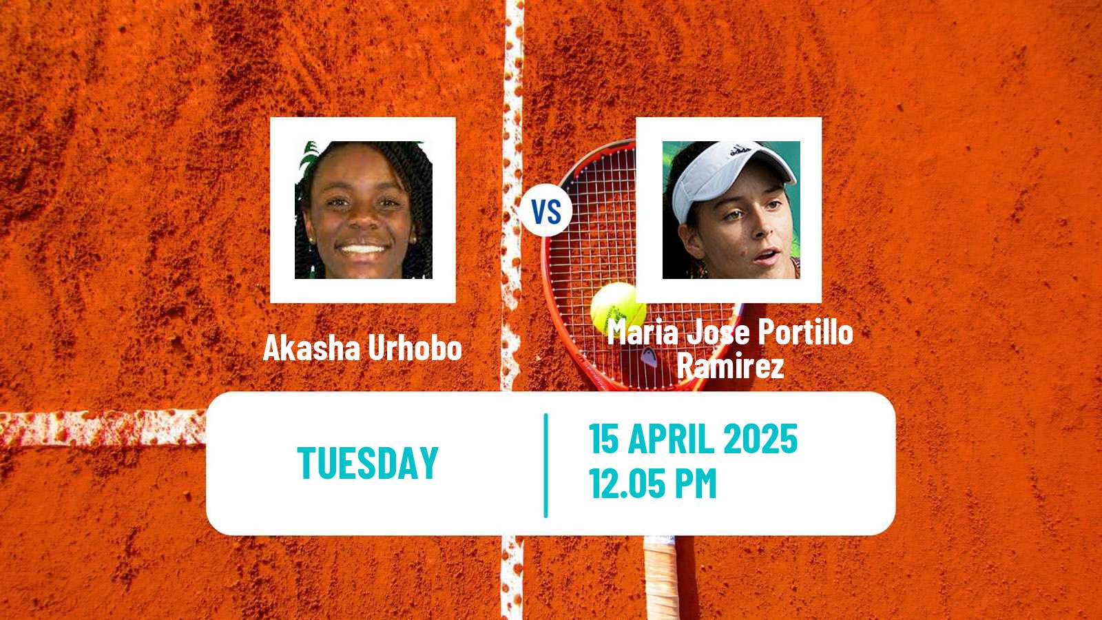 Tennis ITF W50 Zephyrhills Fl Women 2025 Akasha Urhobo - Maria Jose Portillo Ramirez
