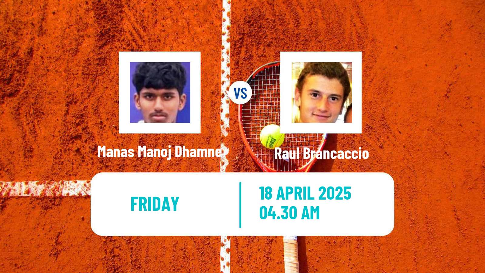 Tennis ITF M25 Santa Margherita Di Pula 3 Men Manas Manoj Dhamne - Raul Brancaccio