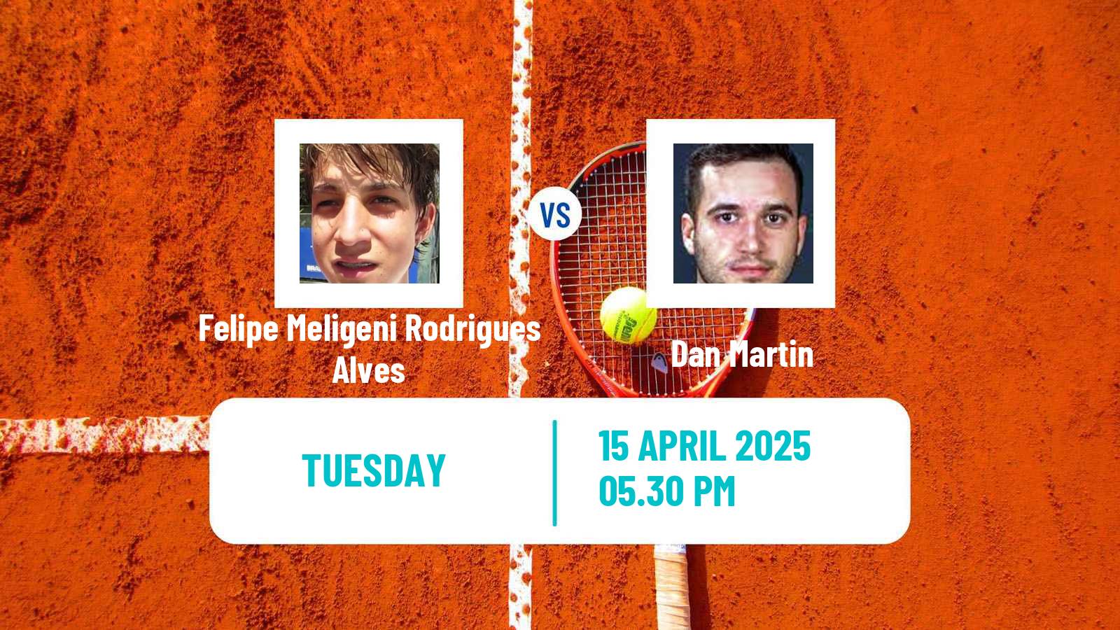 Tennis San Luis Potosi Challenger Men Felipe Meligeni Rodrigues Alves - Dan Martin