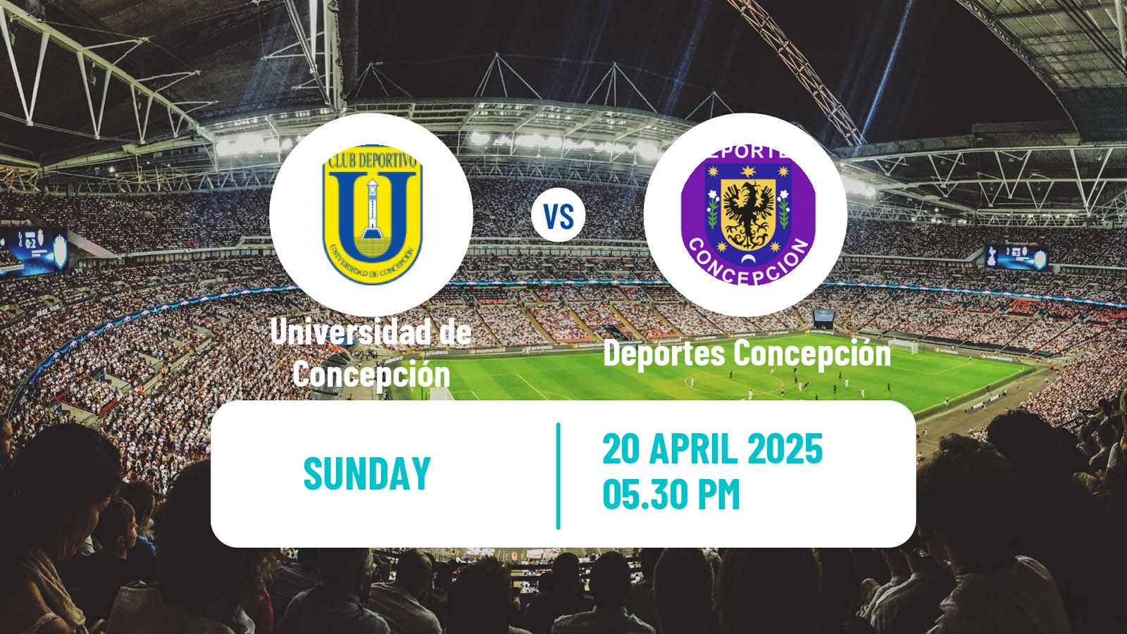 Soccer Chilean Primera B Universidad de Concepción - Deportes Concepción