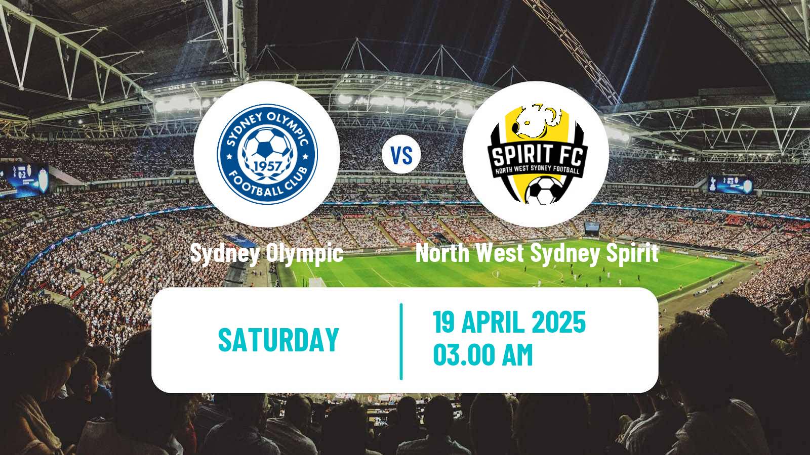 Soccer Australian NPL NSW Sydney Olympic - North West Sydney Spirit