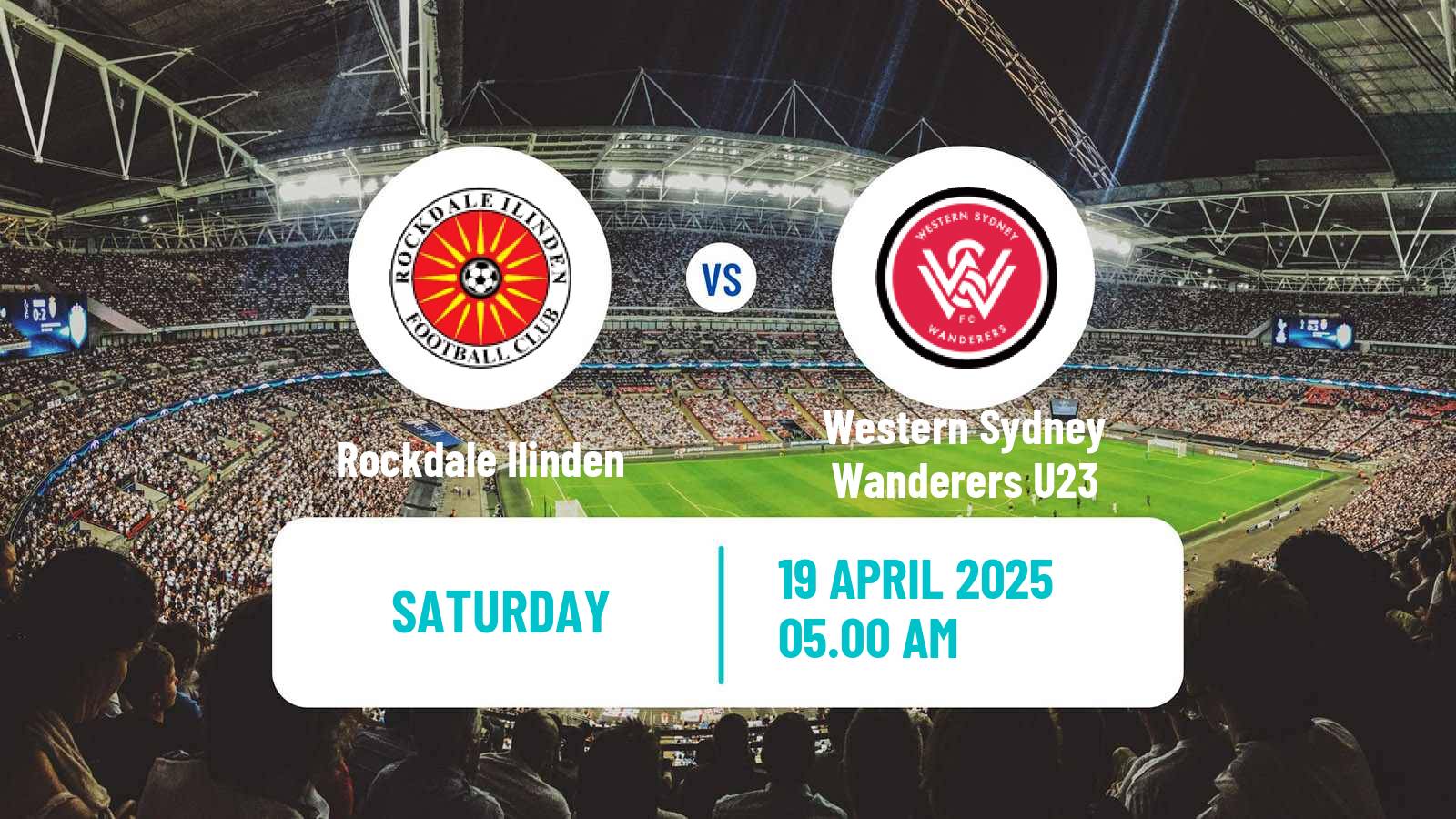 Soccer Australian NPL NSW Rockdale Ilinden - Western Sydney Wanderers U23