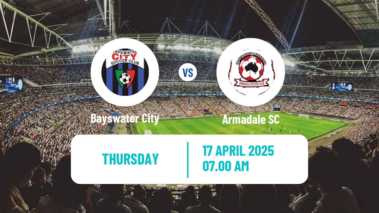 Soccer Australian NPL Western Australia Bayswater City - Armadale