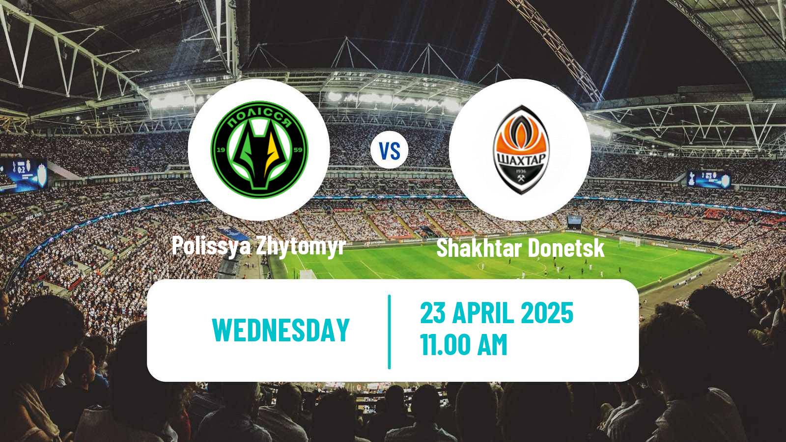 Soccer Ukrainian Cup Polissya Zhytomyr - Shakhtar Donetsk