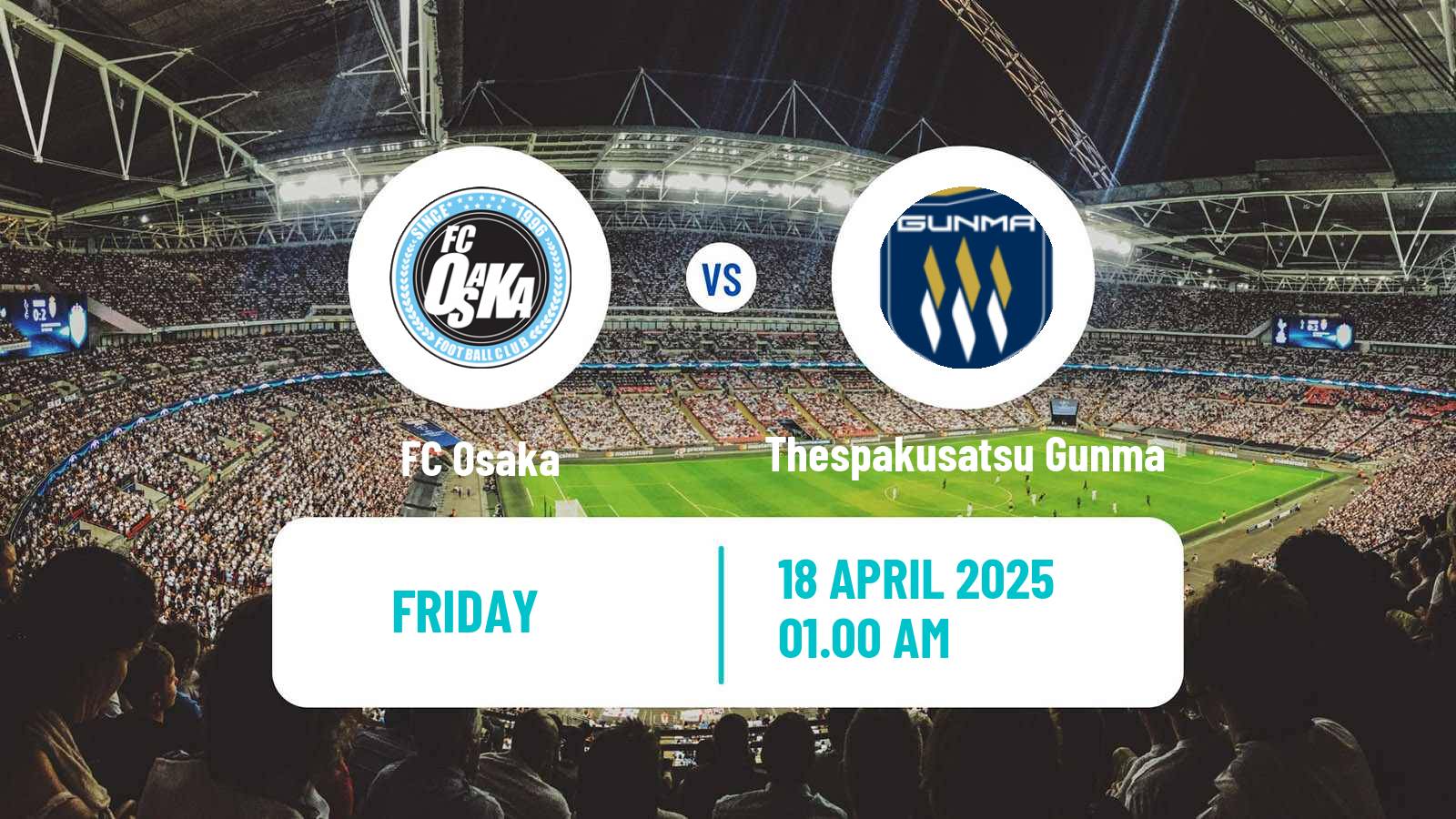 Soccer Japan J3 League Osaka - Thespakusatsu Gunma