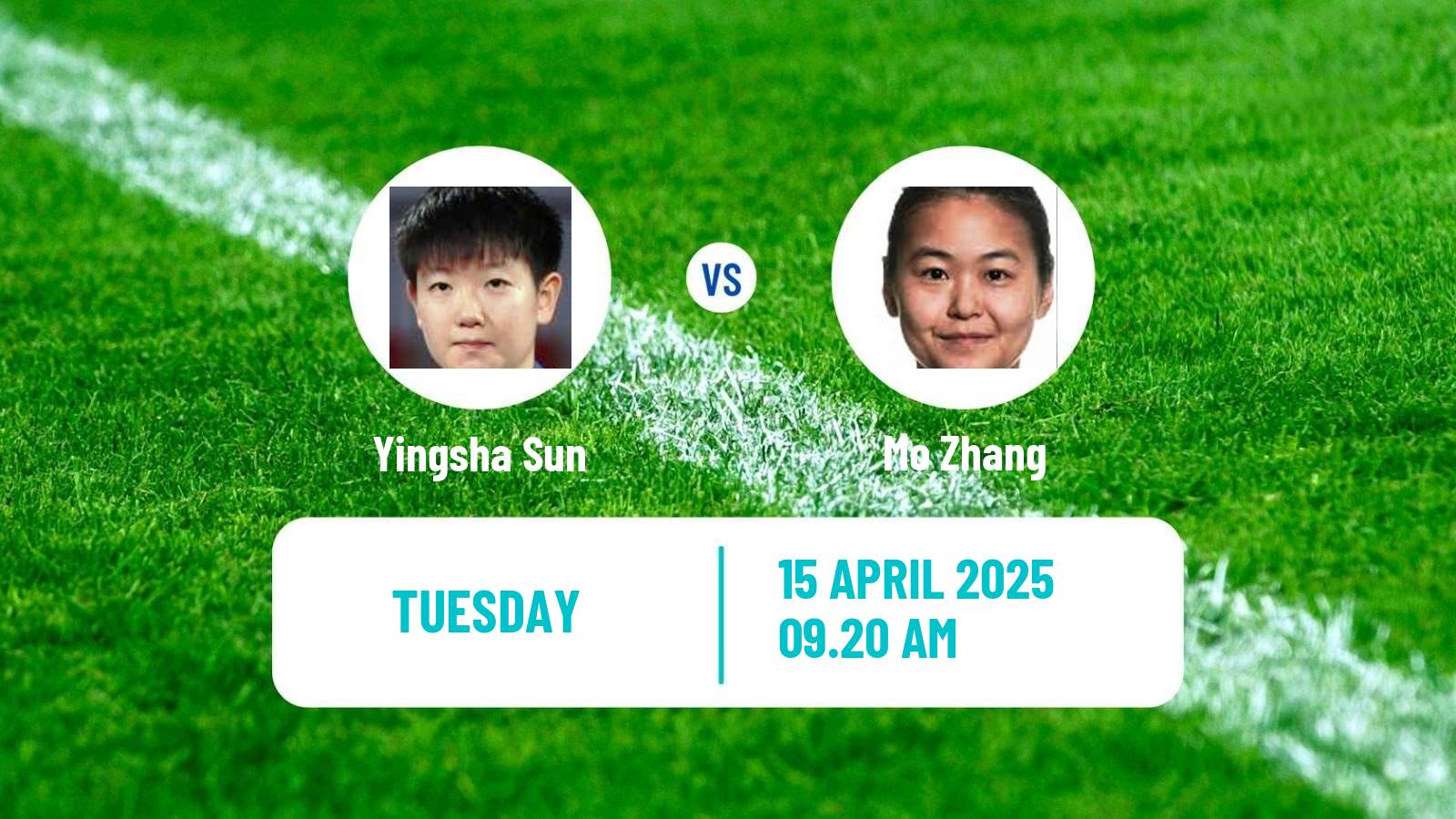 Table tennis World Cup Women Yingsha Sun - Mo Zhang