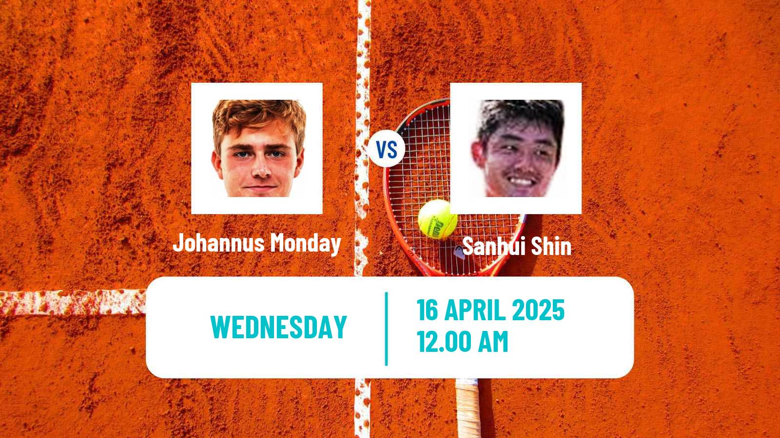 Tennis Busan Challenger Men Johannus Monday - Sanhui Shin