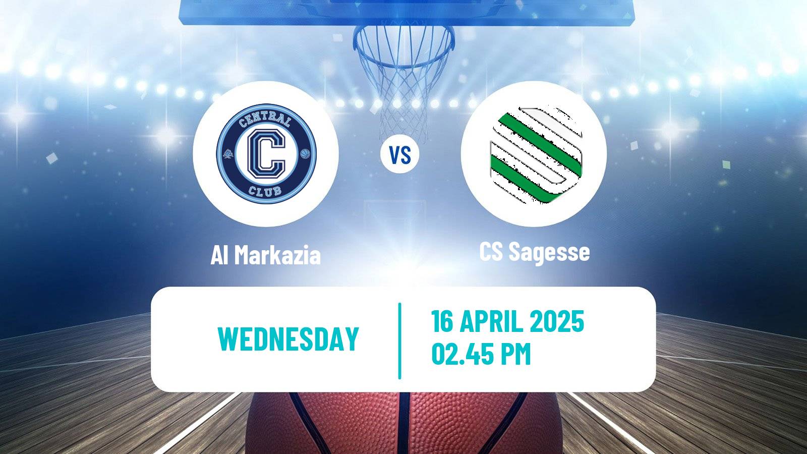 Basketball Lebanese Division 1 Basketball Al Markazia - Sagesse