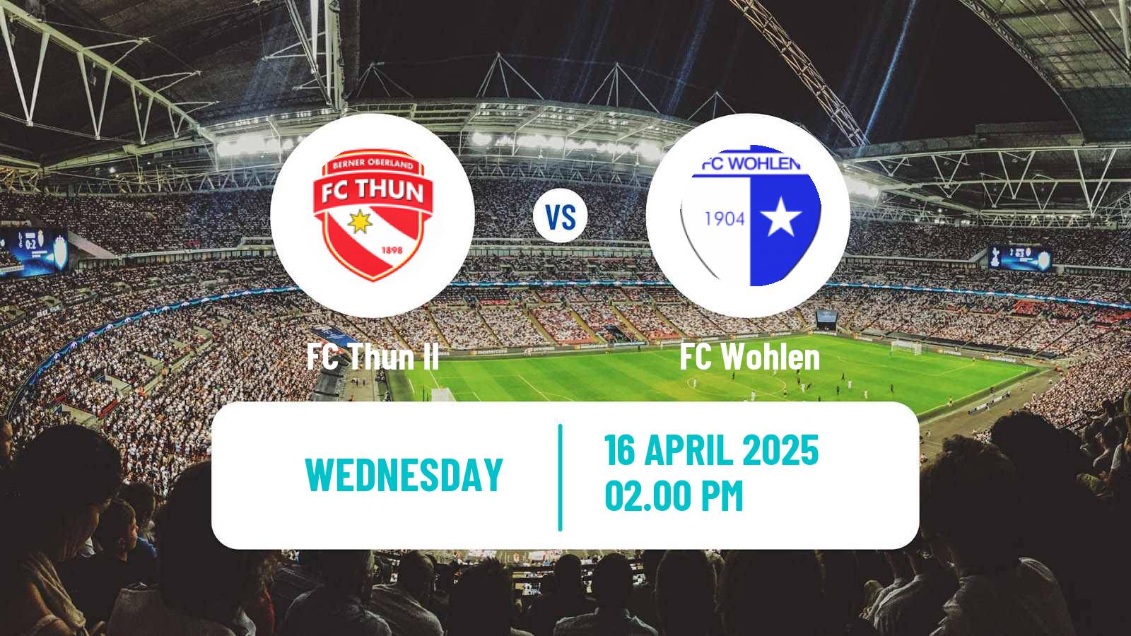 Soccer Swiss 1 Liga Classic Group 2 Thun II - Wohlen