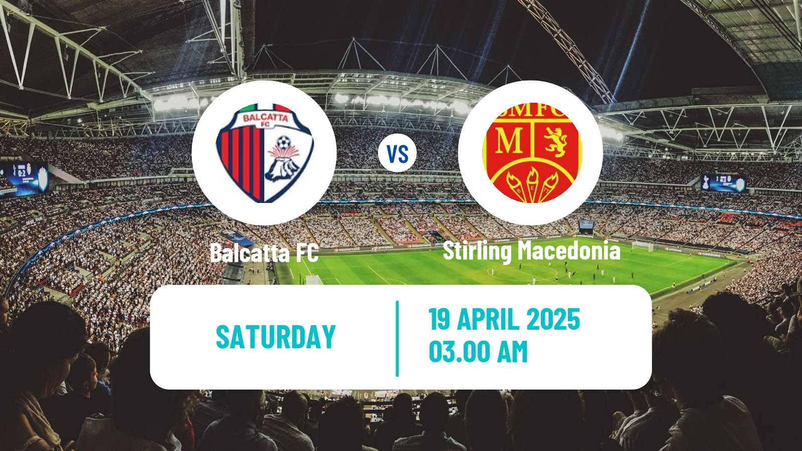 Soccer Australian NPL Western Australia Balcatta - Stirling Macedonia