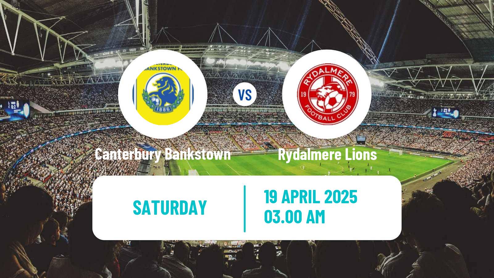 Football Australian NSW League One Canterbury Bankstown - Rydalmere Lions