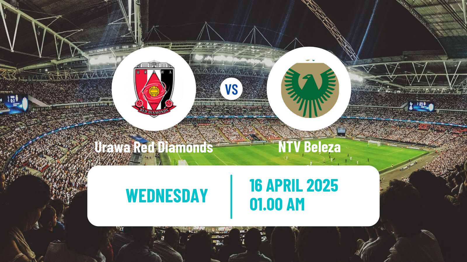 Soccer Japan WE League Women Urawa Red Diamonds - NTV Beleza