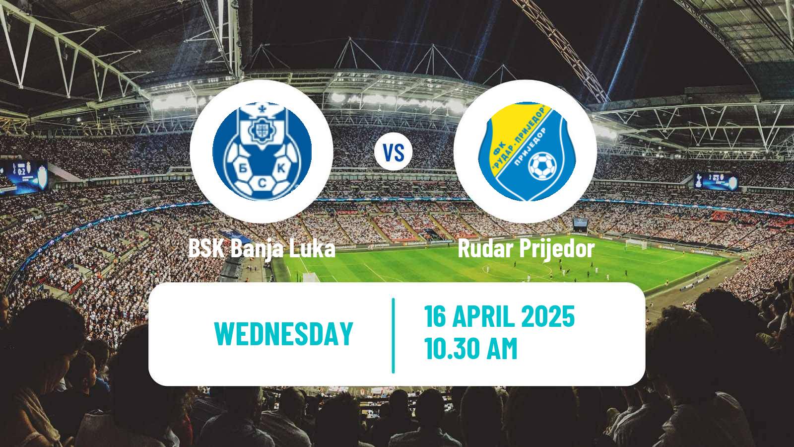 Soccer Bosnian Prva Liga RS BSK Banja Luka - Rudar Prijedor