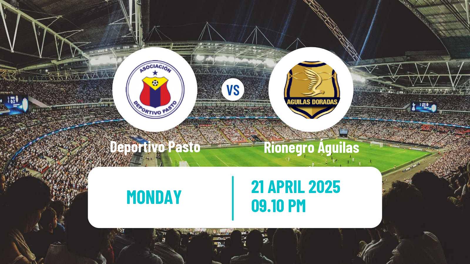 Soccer Colombian Primera A Deportivo Pasto - Rionegro Águilas