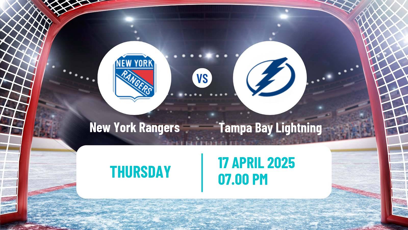 Hockey NHL New York Rangers - Tampa Bay Lightning