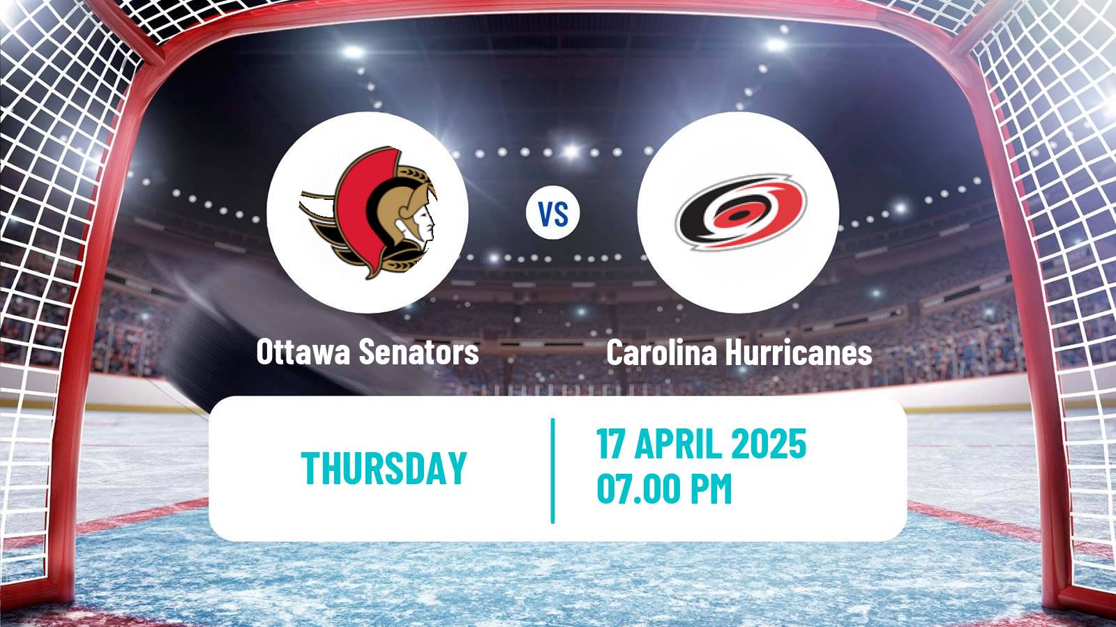 Hockey NHL Ottawa Senators - Carolina Hurricanes