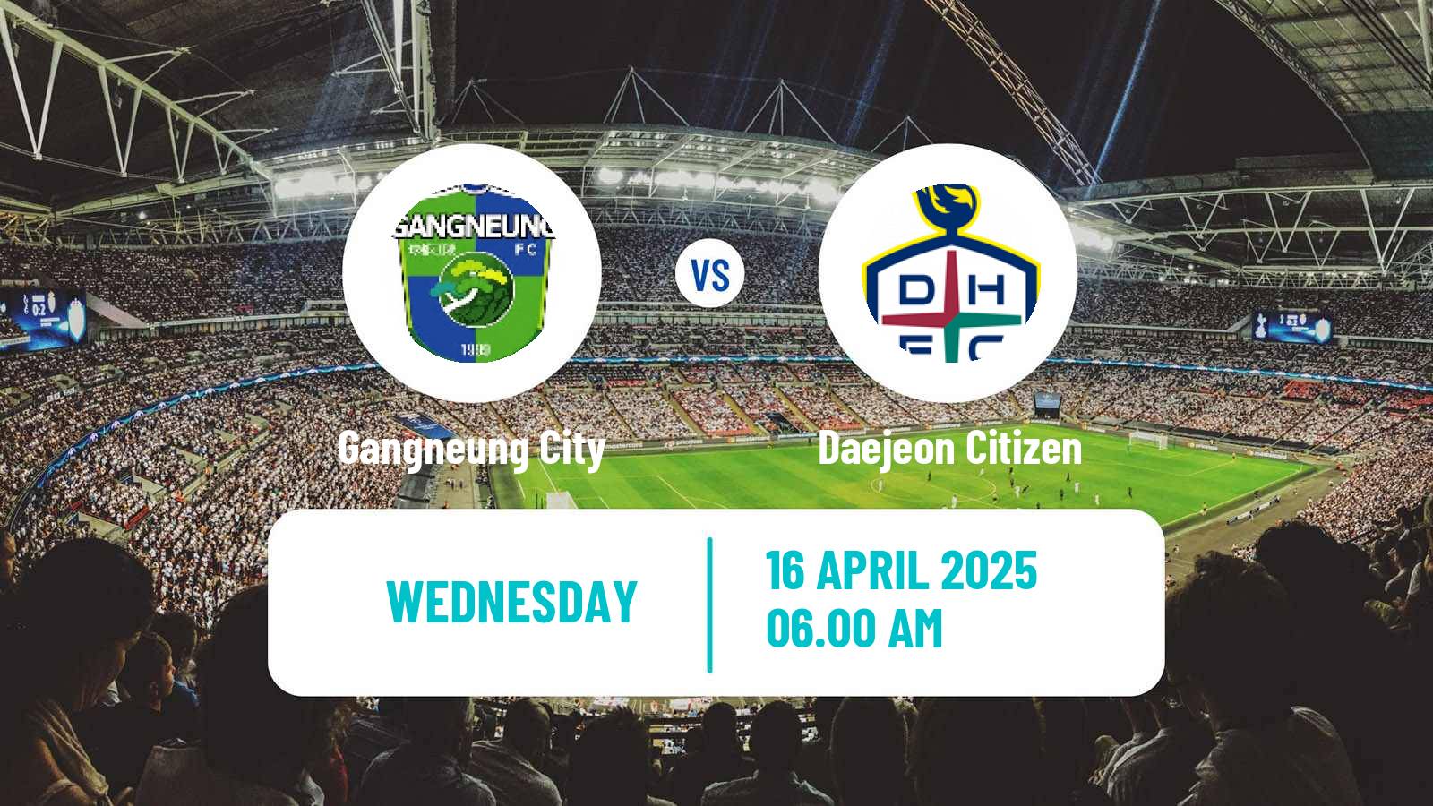 Soccer South Korean Cup Gangneung City - Daejeon Citizen