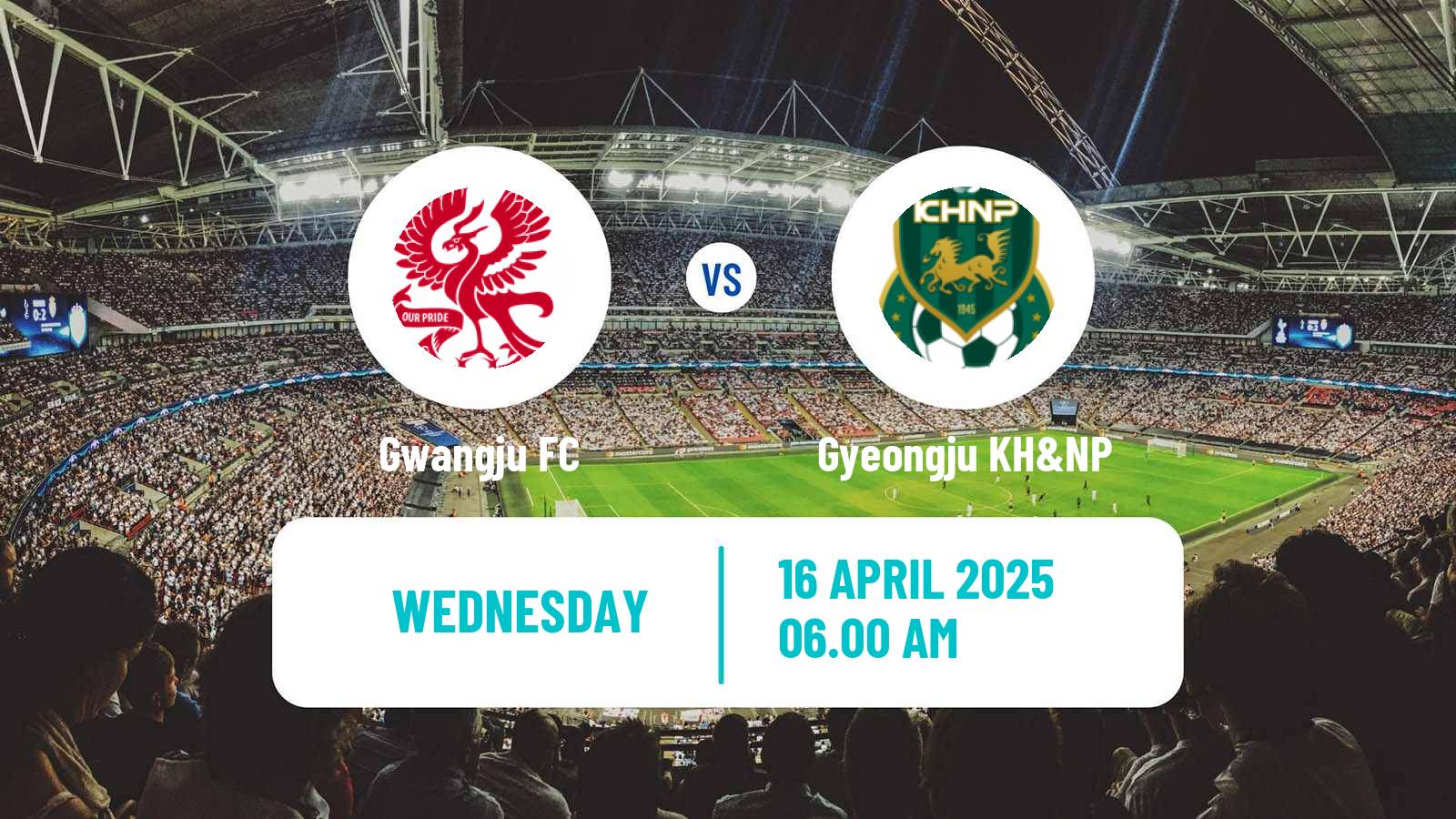 Soccer South Korean Cup Gwangju - Gyeongju KH&NP