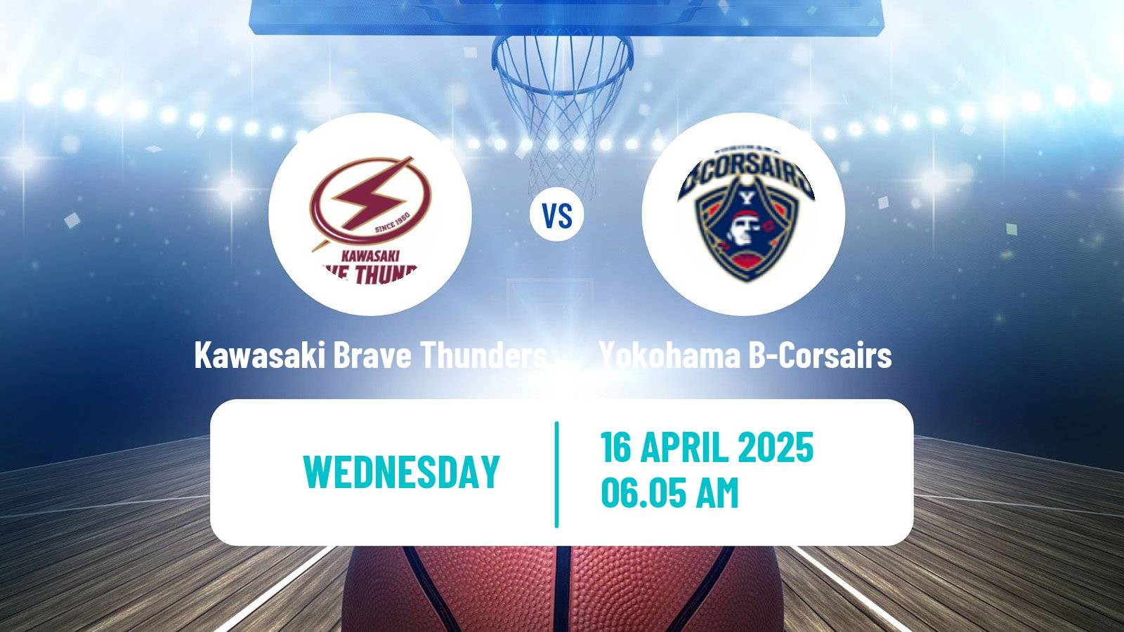 Basketball BJ League Kawasaki Brave Thunders - Yokohama B-Corsairs