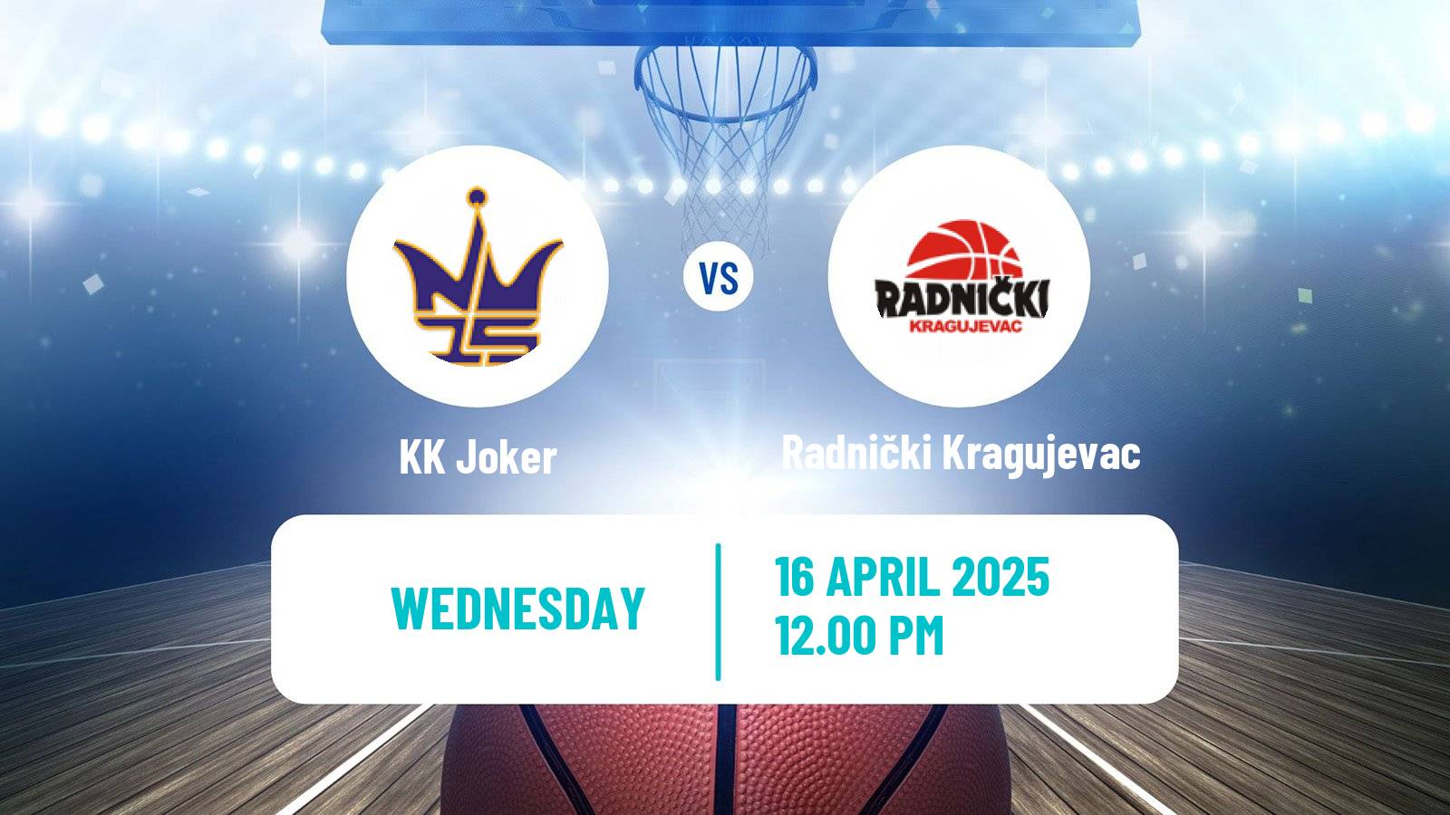 Basketball Serbian First League Basketball Joker - Radnički Kragujevac