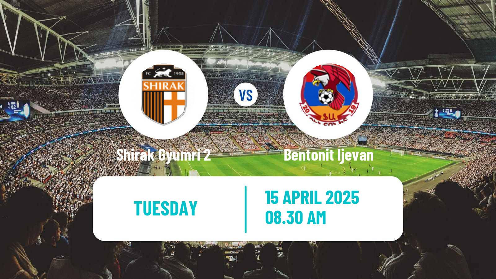 Soccer Armenian First League Shirak Gyumri 2 - Bentonit Ijevan