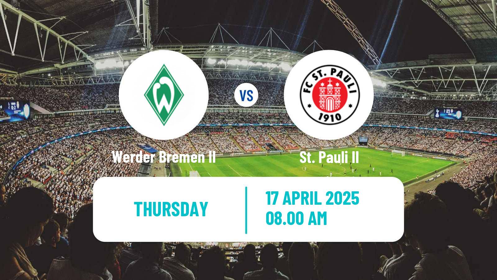 Soccer German Regionalliga North Werder Bremen II - St. Pauli II