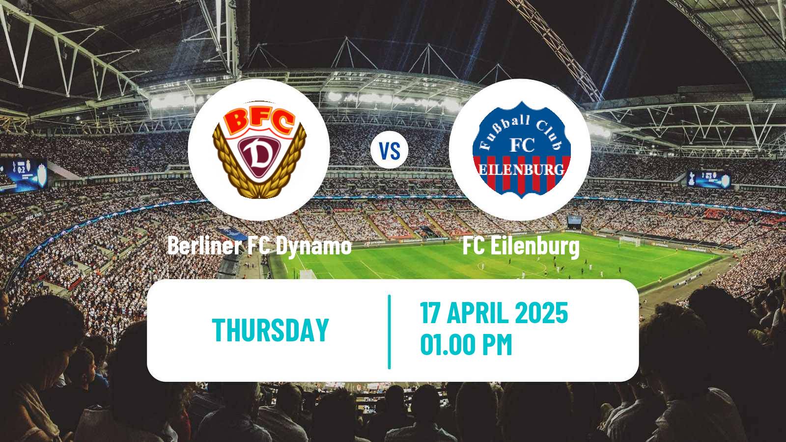 Soccer German Regionalliga Nordost Berliner FC Dynamo - Eilenburg