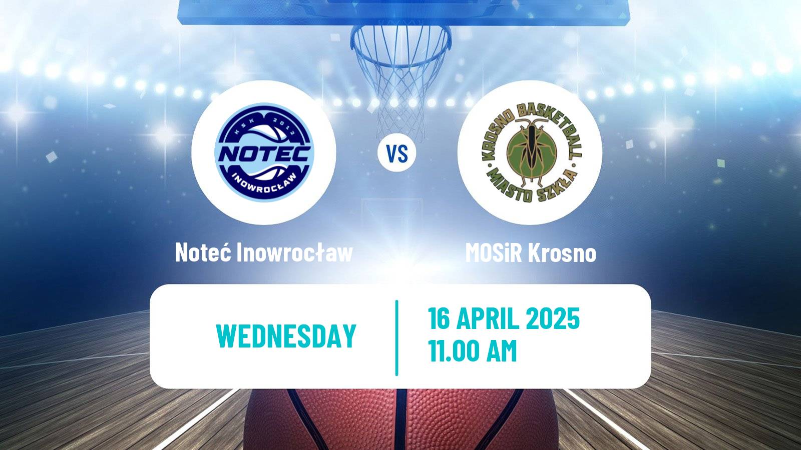 Basketball Polish 1 Liga Basketball Noteć Inowrocław - MOSiR Krosno