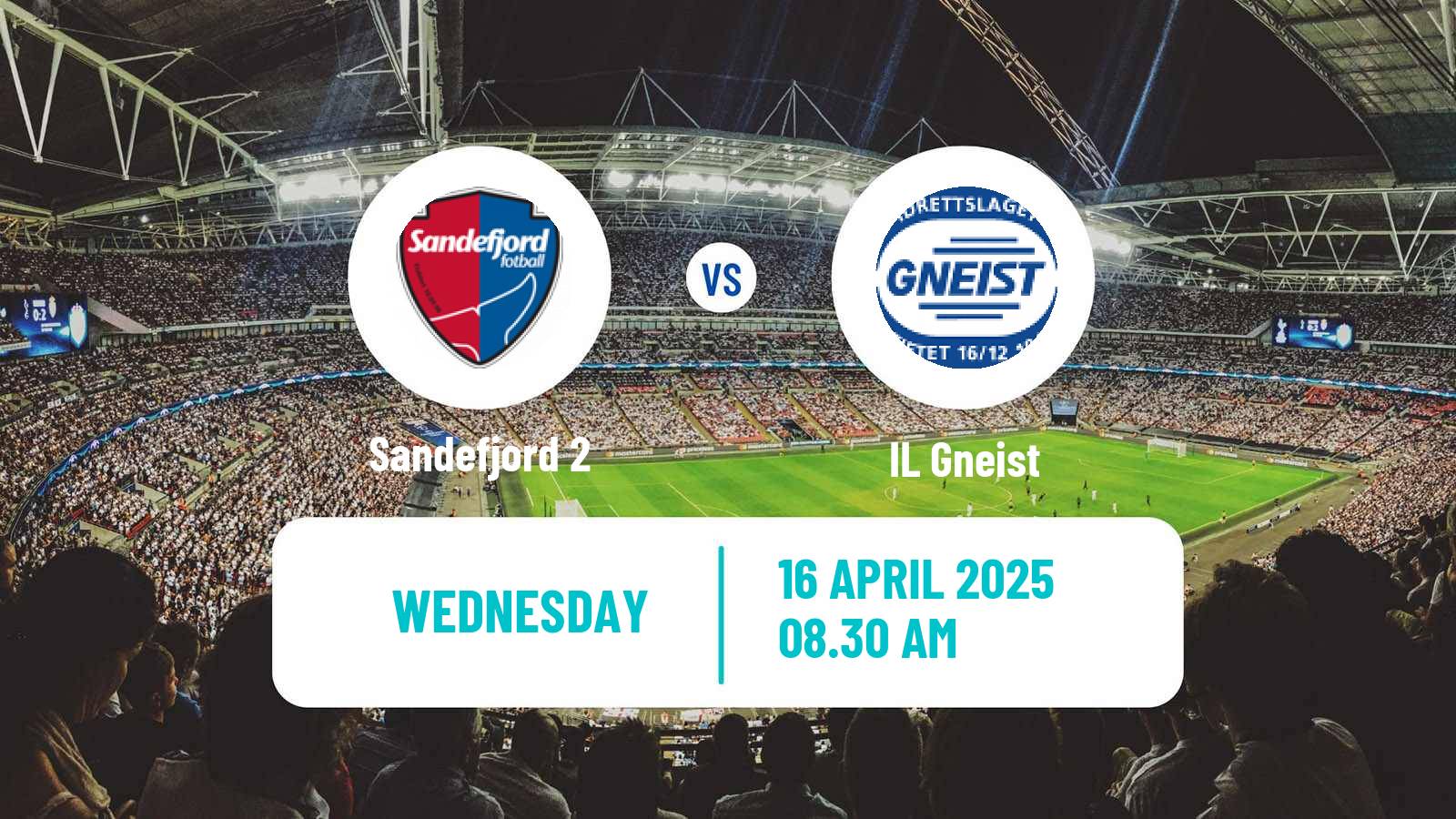 Soccer Norwegian Division 3 - Group 4 Sandefjord 2 - Gneist