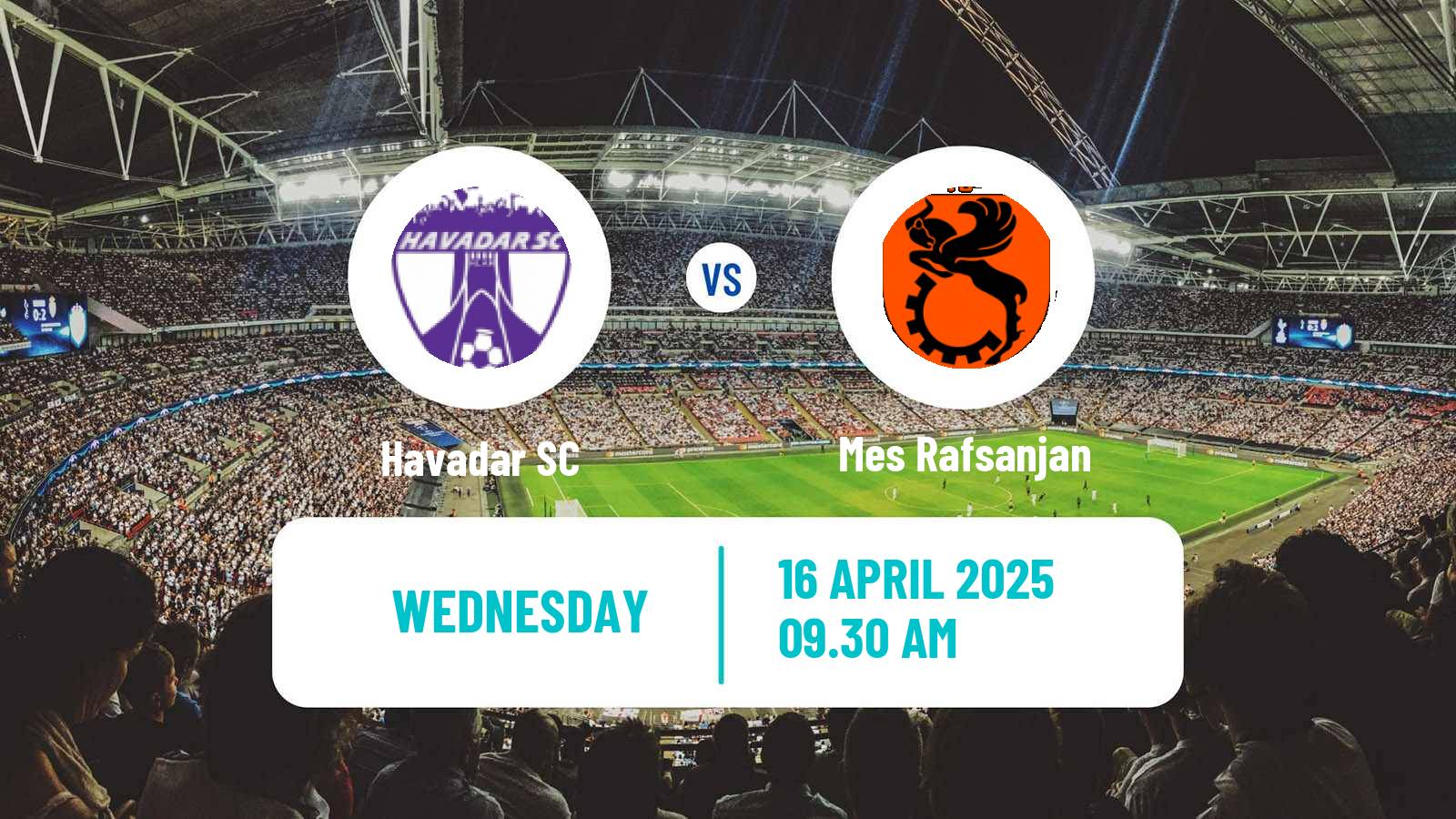Soccer Iran Pro League Havadar - Mes Rafsanjan