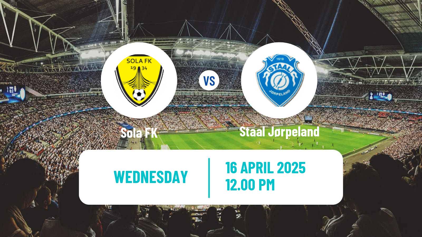 Soccer Norwegian Division 3 - Group 5 Sola - Staal Jørpeland